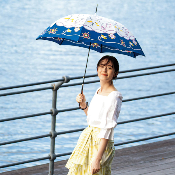 비코즈 장우산 마린스카프 10135 일본직수입